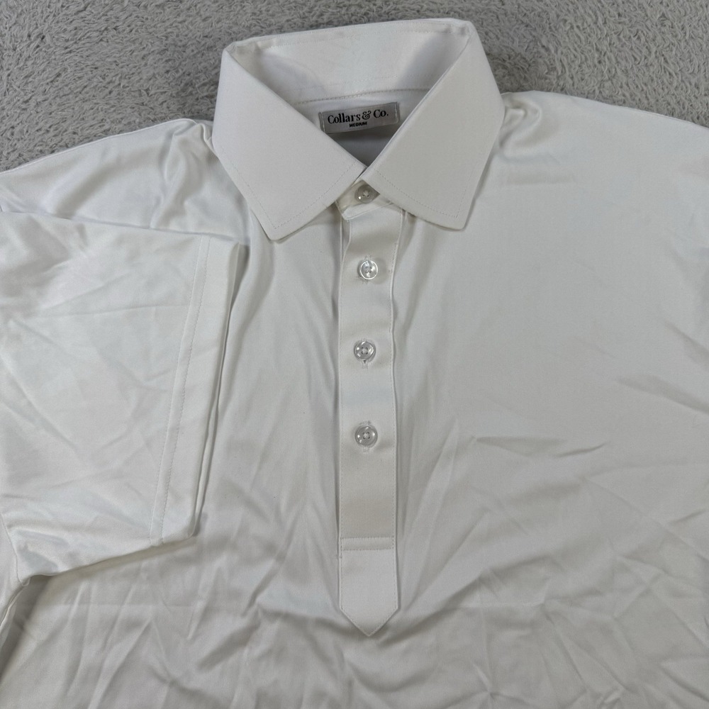 Collar & Co. Men’s White Polo Shirt - Medium